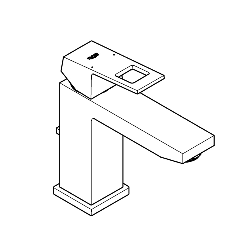 GROHE 23445AL0 - EUROCUBE Lavello Mixer, Dimensioni M, Graphite