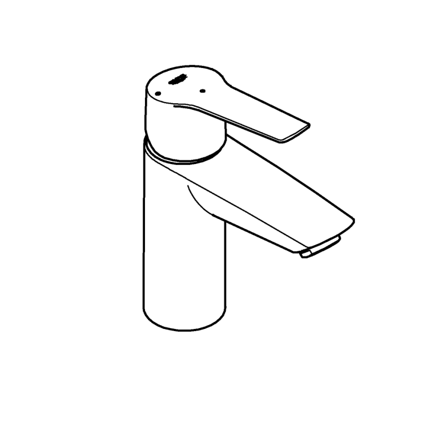 GROHE 235512432 - Miscelatore lavabo START, misura S, nero