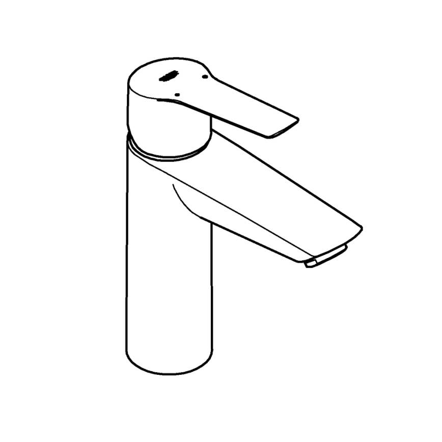 GROHE 235752432 - Mitigeur pour lavabo START 192 mm noir