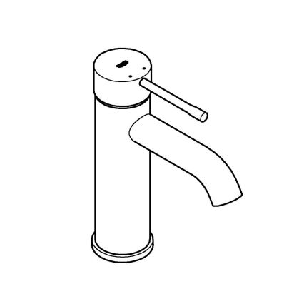 GROHE 23590GN1 - Miscelatore lavabo ESSENCE, misura S, oro
