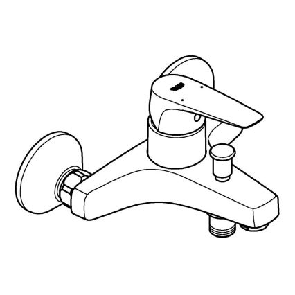 GROHE 23772000 - Badewannenarmatur START FLOW 150 mm, glänzender Chrom