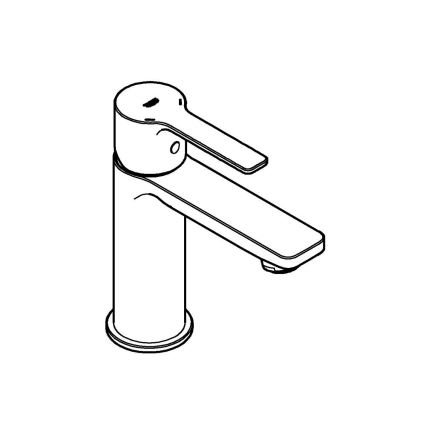GROHE 23791001 - Waschtischarmatur LINEARE XS Hochglanz-Chrom