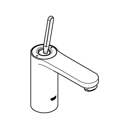 GROHE 23800000 - Mitigeur de lavabo GET, taille M, finition chrome brillant