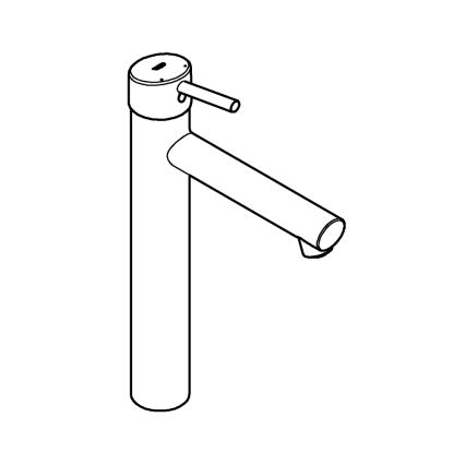 GROHE 23920001 - Mitigeur de lavabo CONCETTO taille XL chromé brillant
