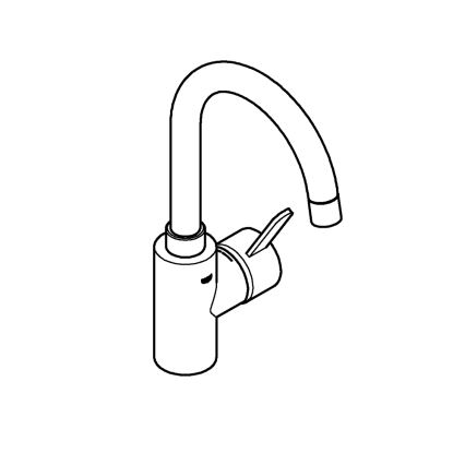 GROHE 23933001 - Miscelatore lavabo EUROSMART COSMOPOLITAN misura L cromato