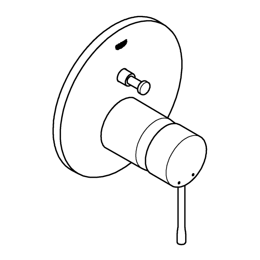 GROHE 24058DC1 - Miscelatore doccia da incasso ESSENCE in acciaio inox