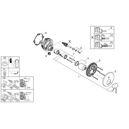 GROHE 24060003 - Armatur PLUS, Hochglanz-Chrom