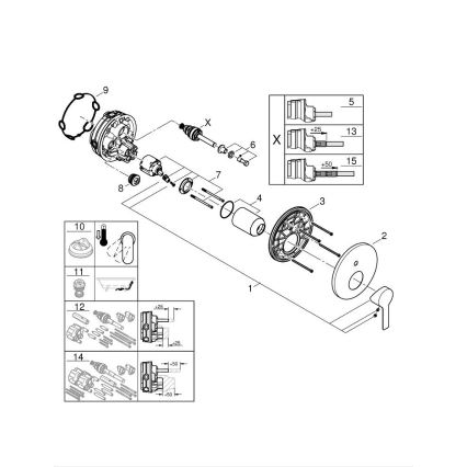 GROHE 24064001 - Mitigeur LINEARE chromé brillant