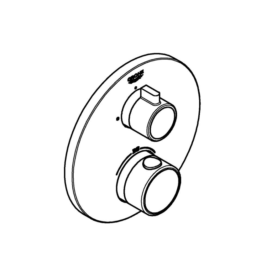 GROHE 24075000 - Mitigeur thermostatique GROHTHERM, chrome brillant