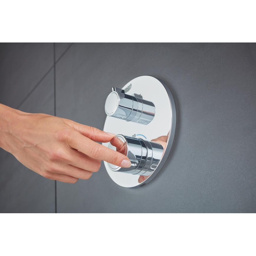 GROHE 24076000 - Miscelatore termostatico per doccia GROHTHERM, cromato lucido