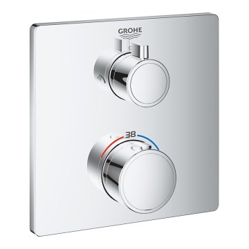 GROHE 24079000 - Mitigeur thermostatique de douche GROHTHERM chromé brillant