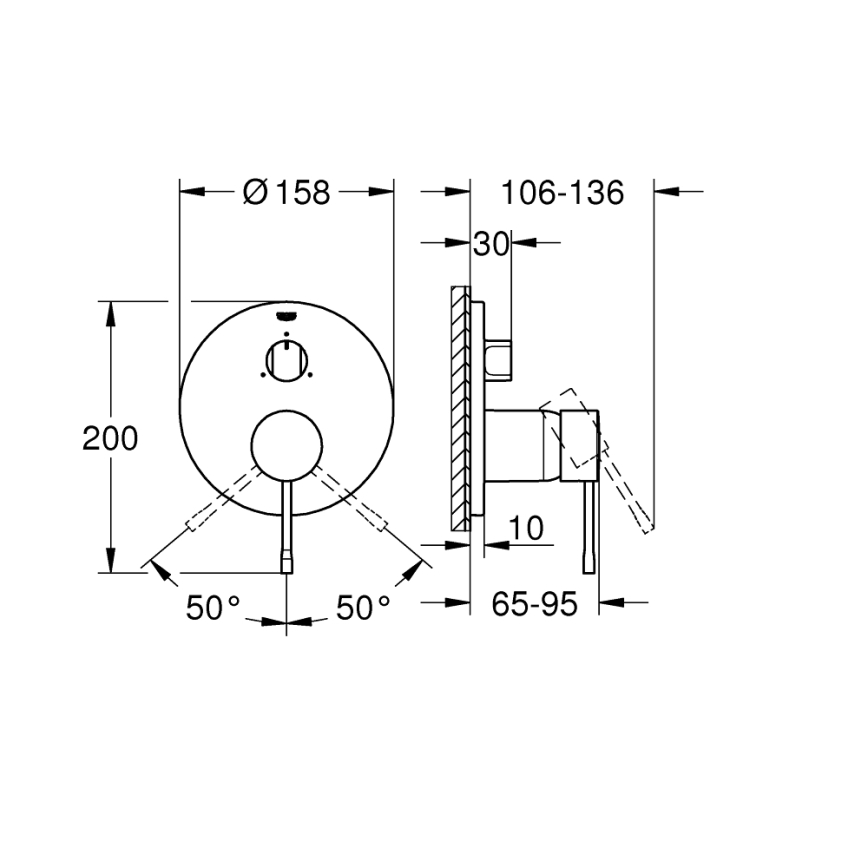GROHE 24092001 - ESSENCE Einhebelmischer, glänzender Chrom