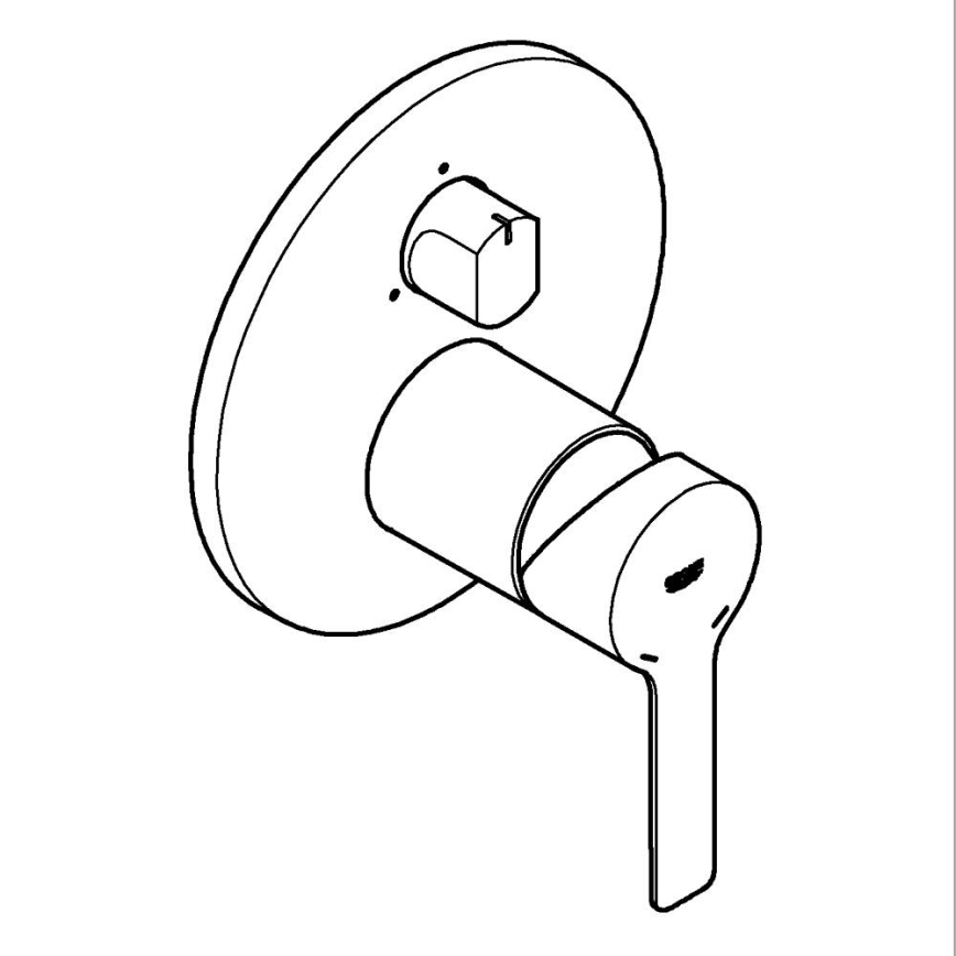 GROHE 24095001 - LINEARE Einhand-Waschtischmischer, glänzender Chrom