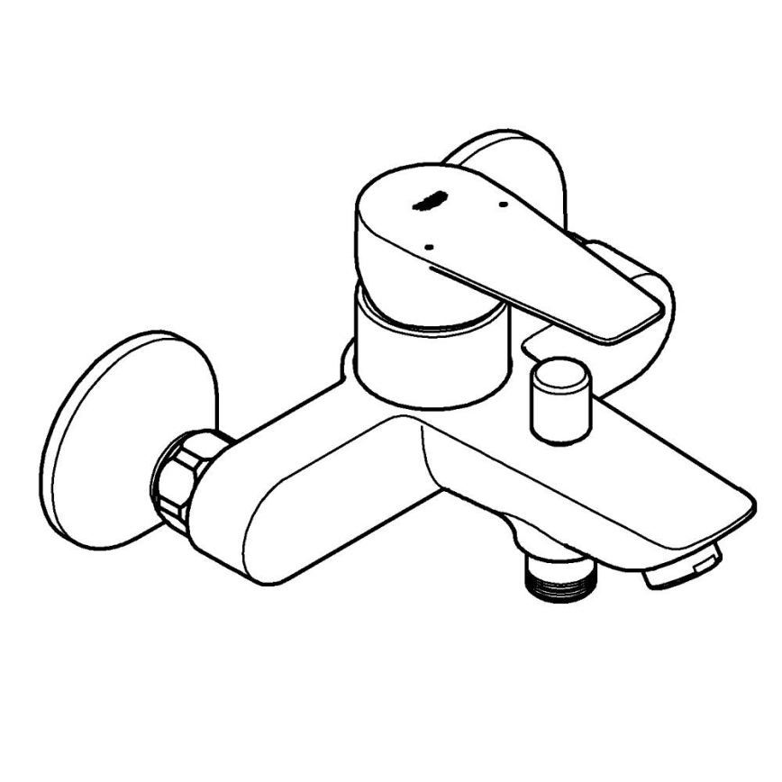 GROHE 24198001 - Badewannenarmatur DN 15, glänzender Chrom