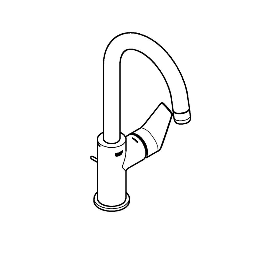 GROHE 24201001 - Waschtischarmatur DN 15 Größe L Chrom glänzend
