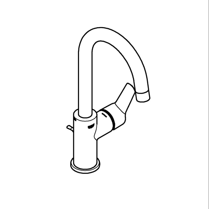 GROHE 24203002 - Mitigeur de lavabo START taille L chrome brillant