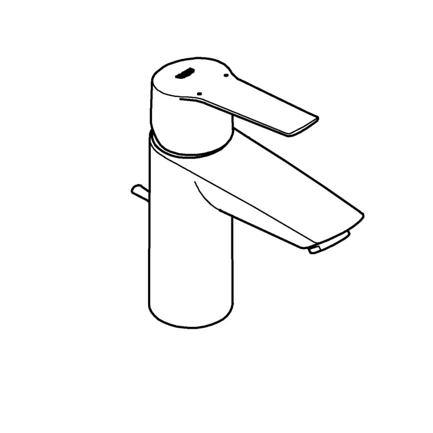 GROHE 242092432 - Mitigeur pour lavabo QUICKFIX START 165 mm noir
