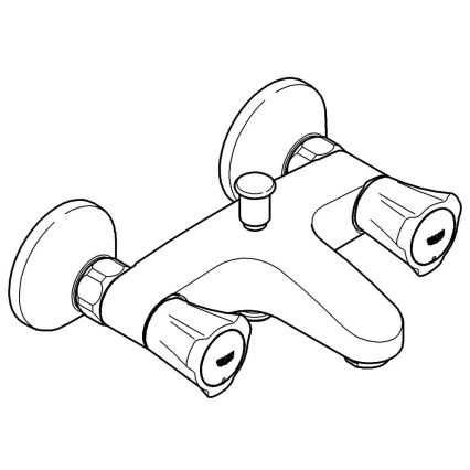 GROHE 25450001 - Wannenarmatur COSTA L DN 15 glänzender Chrom