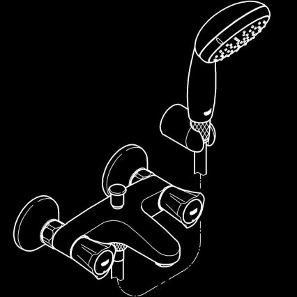 GROHE 2546010A - Mitigeur de baignoire COSTA L DN 15 chrome brillant