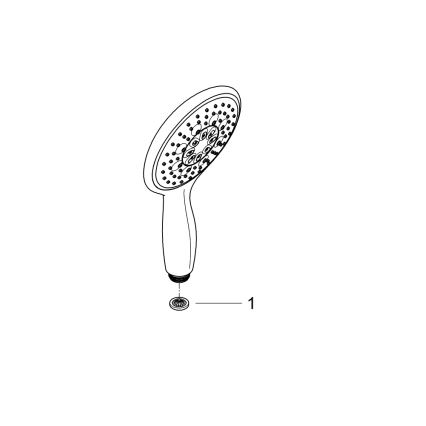 GROHE 26107000 - Handbrause VITALIO RAIN 130 mm, glänzender Chrom