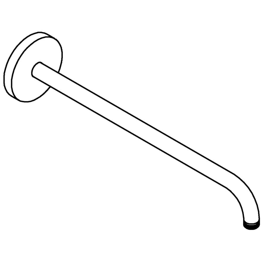 GROHE 26146000 - Bras de douche RAINSHOWER 422 mm, chrome brillant