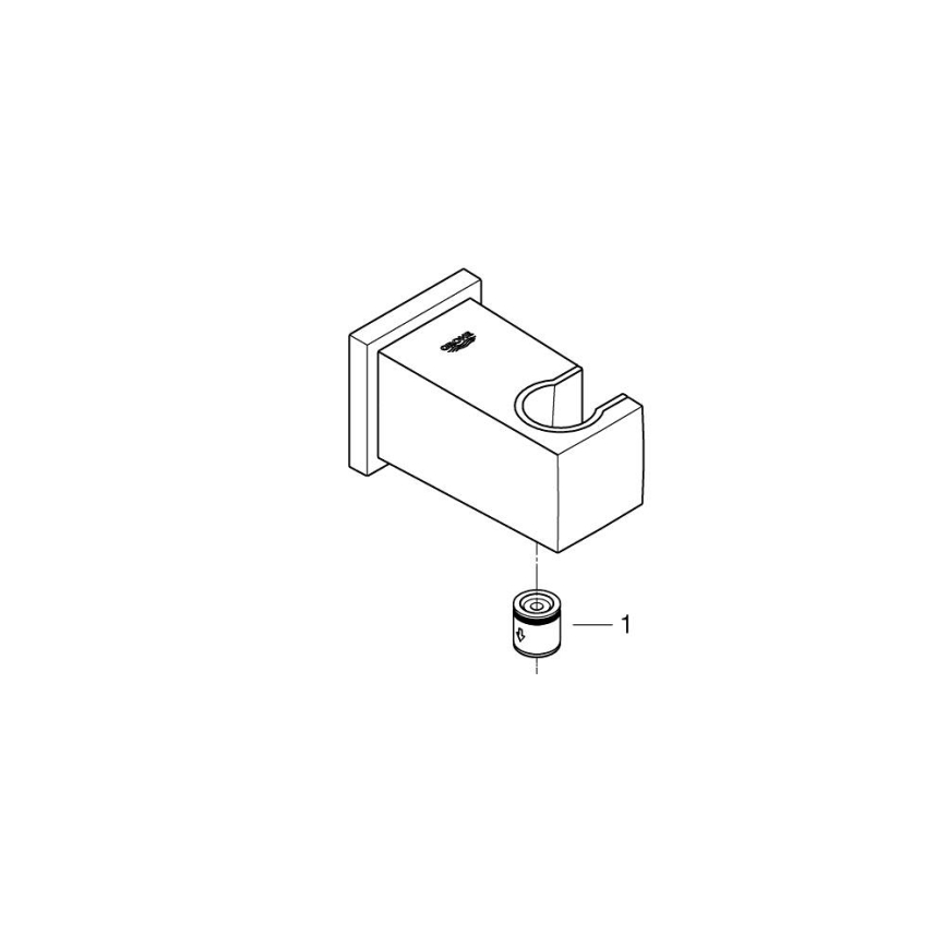 GROHE 26370000 - Coude mural EUPHORIA CUBE DN 15 chromé brillant