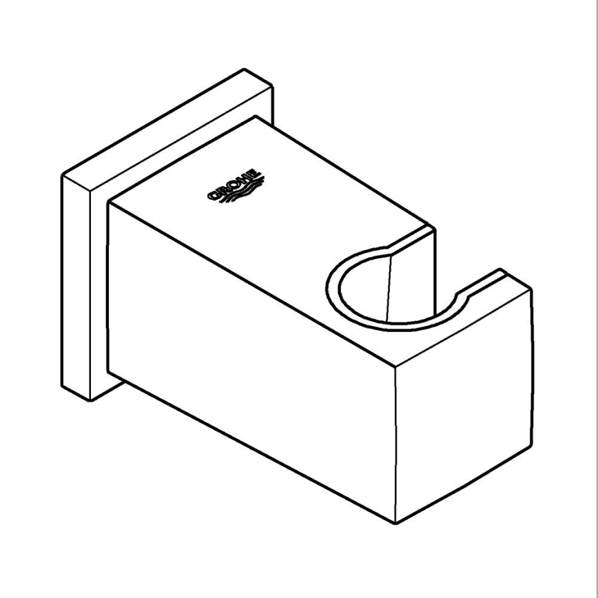 GROHE 26370DC0 - Coude mural EUPHORIA CUBE DN 15 inox