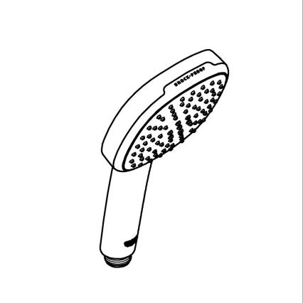 GROHE 263972431 - Handbrause VITALIO COMFORT 110 162 × 110 mm schwarz