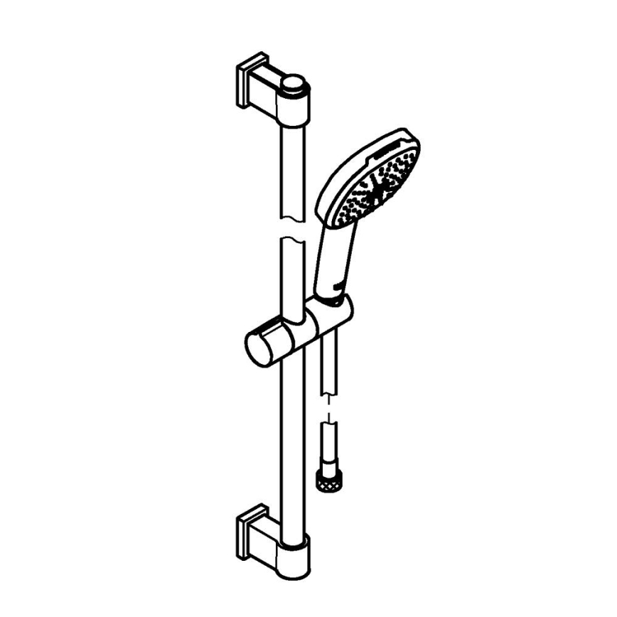 GROHE 2639810E - VITALIO COMFORT 110 Set doccia 600 mm, cromo lucido