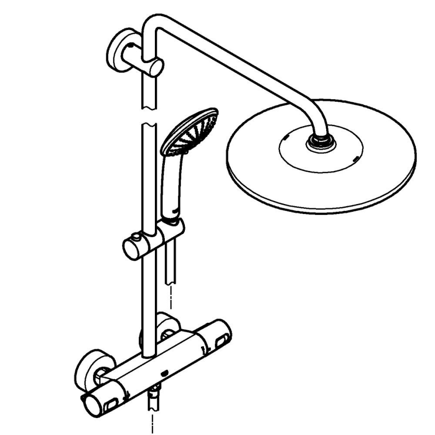 GROHE 26400001 - Duschsystem VITALIO JOY SYSTEM 310 450 mm, glänzender Chrom