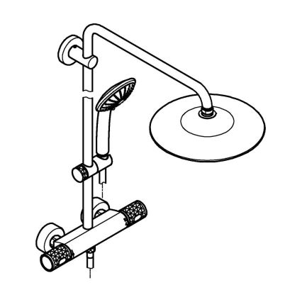 GROHE 26403KF2 - Duschsystem VITALIO JOY 260 schwarz