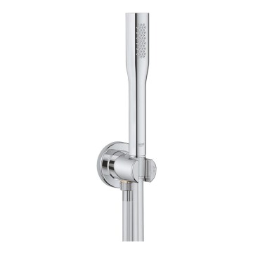 GROHE 26404000 - Doccia a mano STICK con tubo flessibile e supporto, cromato lucido