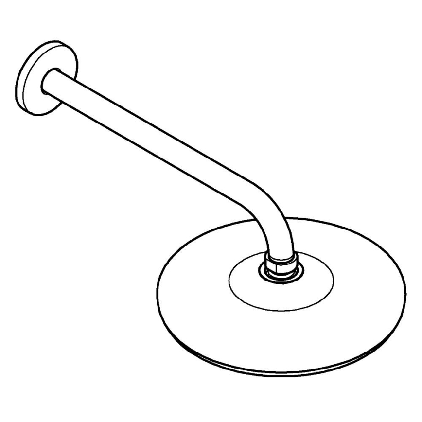 GROHE 26412000 - Kopfbrause TEMPESTA 210, 286 mm, glänzend verchromt