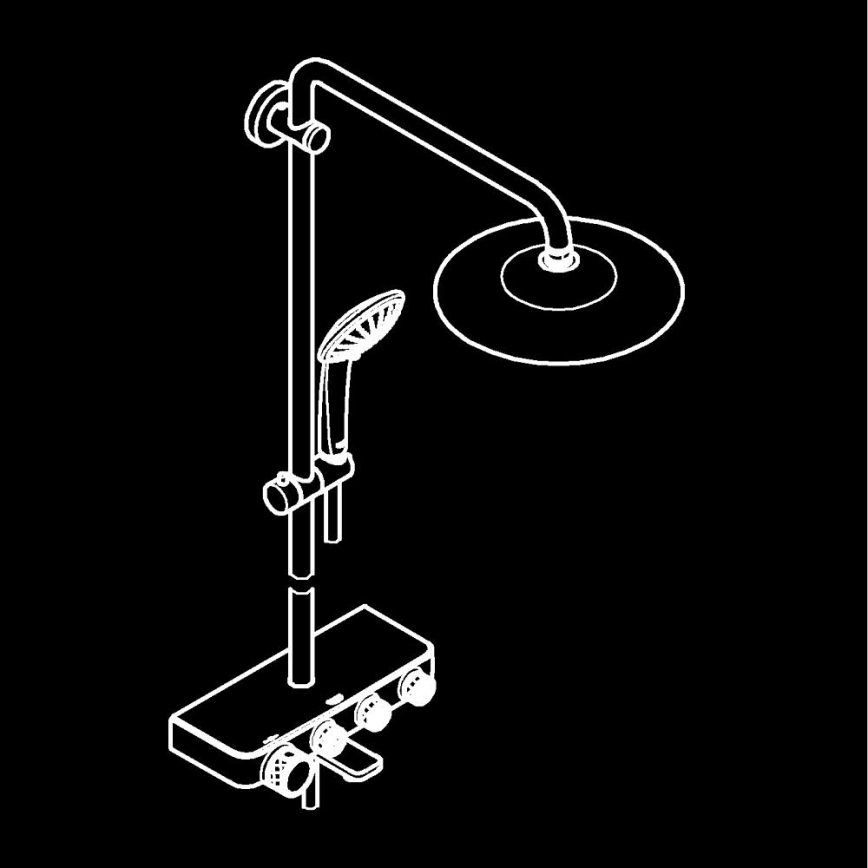 GROHE 26510000 - Duschsystem EUPHORIA SMARTCONTROL 450 mm glänzender Chrom