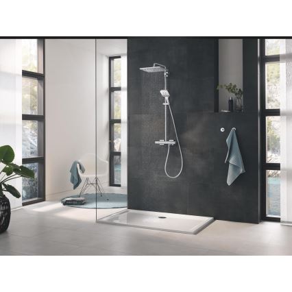 GROHE 26550000 - Douchette à main RAINSHOWER SMARTACTIVE 130 CUBE chrome poli