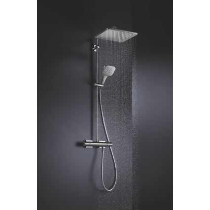 GROHE 26550000 - Douchette à main RAINSHOWER SMARTACTIVE 130 CUBE chrome poli