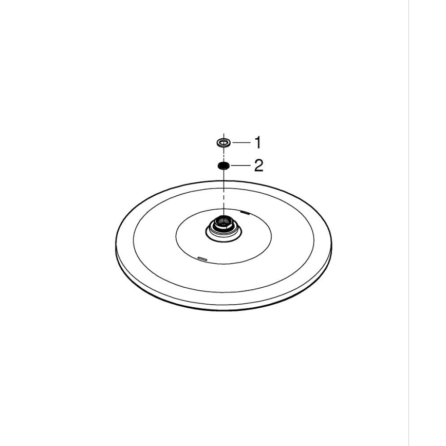 GROHE 26562000 - Tête de douche RAINSHOWER MONO 310 mm, chrome brillant