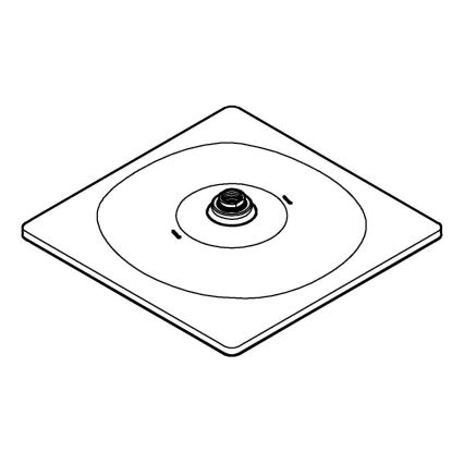 GROHE 26568000 - RAINSHOWER MONO 310 CUBE Soffione doccia 310 × 310 mm Cromo