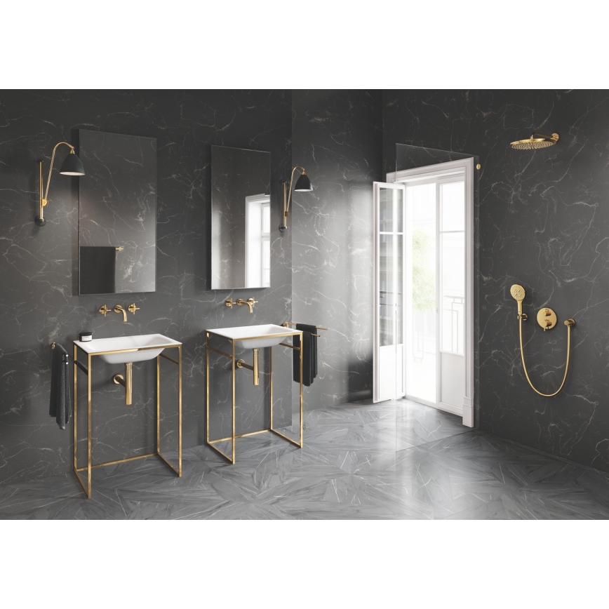 GROHE 26574GL0 - Doccetta a mano RAINSHOWER SMARTACTIVE 130 mm, finitura oro