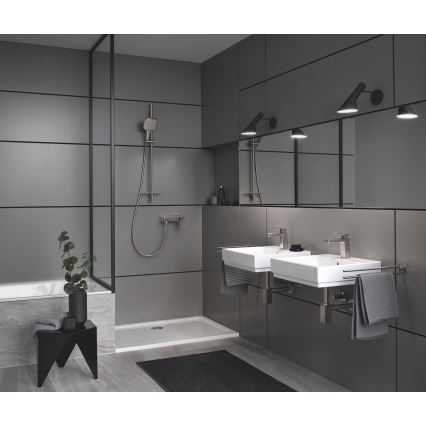 GROHE 26582DC0 - Douchette à main RAINSHOWER SMARTACTIVE 130 CUBE en inox