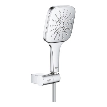 GROHE 26588000 - Ensemble de douchette RAINSHOWER SMARTACTIVE 130 CUBE, chrome brillant