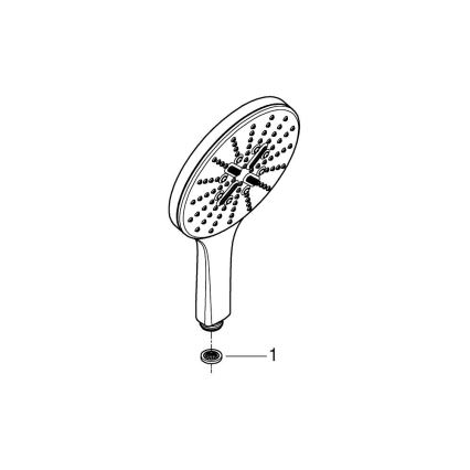 GROHE 26590000 - Handbrause RAINSHOWER SMARTACTIVE O 150 mm glänzender Chrom
