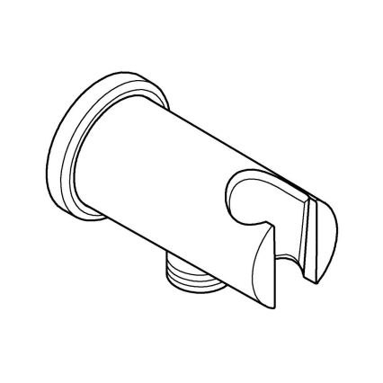 GROHE 26658000 - Attacco a parete con supporto doccia integrato Ø 48 mm cromato