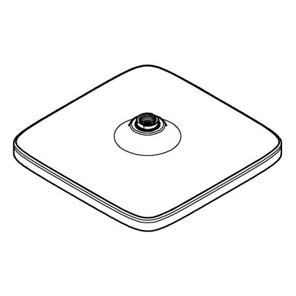GROHE 26695000 - Soffione doccia VITALIO COMFORT 250 × 250 mm cromo lucido