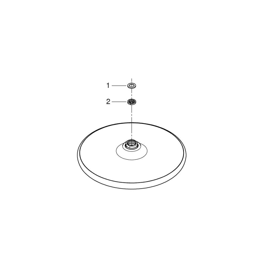 GROHE 26815000 - Tête de douche VITALIO START O 250 mm chrome brillant