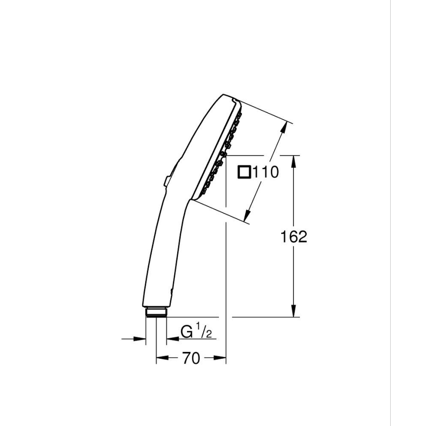 GROHE 26926001 - Doccetta a mano VITALIO COMFORT 110 x 110 mm cromo lucido
