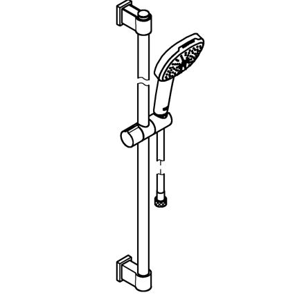 GROHE 269302431 - Ensemble de douche VITALIO COMFORT 110 900 mm noir