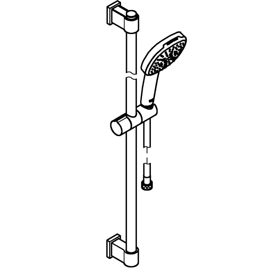 GROHE 26932001 - Ensemble de douche VITALIO COMFORT 110 900 mm chromé brillant