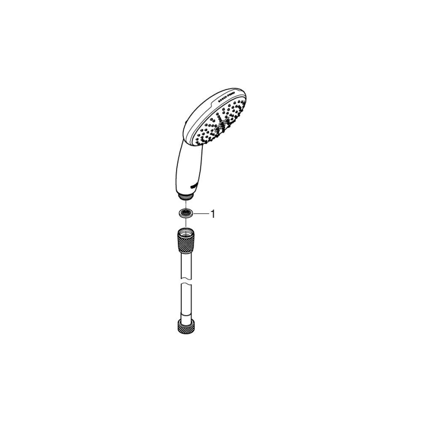 GROHE 2696010E - Handbrause VITALIO START 110, 110 mm, glänzender Chrom