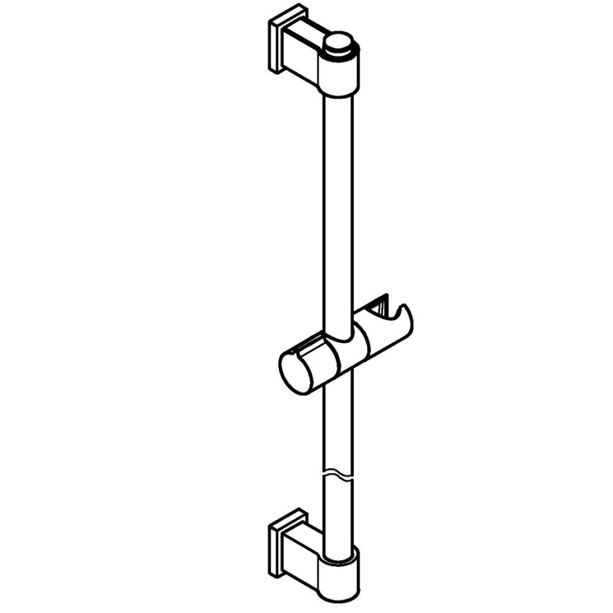 GROHE 269612431 - Barre de douche VITALIO UNIVERSAL 900 mm noire